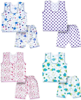 Lavi-Tavi Baby Boys & Baby Girls Casual Vest Shorts(MULTICOLUR 1)