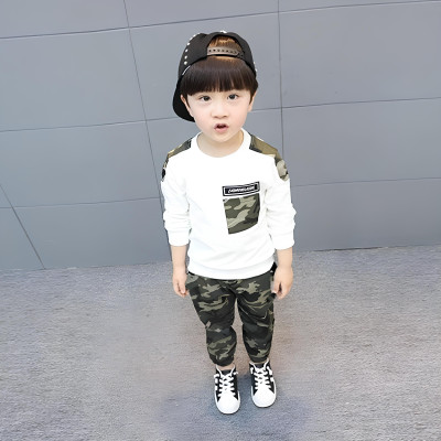 VetaWear Boys Party(Festive) T-shirt Track Pants(WHITE)