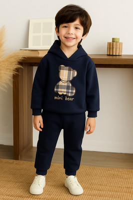 THEVIBRANT Baby Boys & Baby Girls Casual Sweatshirt Track Pants(NAVY BLUE)