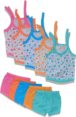 HUXX Baby Boys & Baby Girls Casual Vest Shorts(multi)