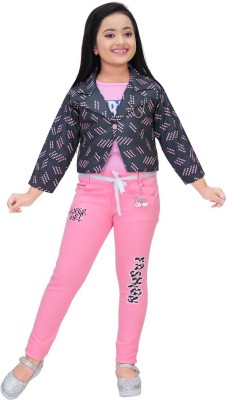 Afiah Fashion Baby Girls Party(Festive) Jeans Jacket(Pink)