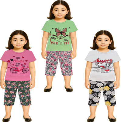 NK TRENDZ Girls Casual Pyjama Pyjama(PK-PIS-WH)