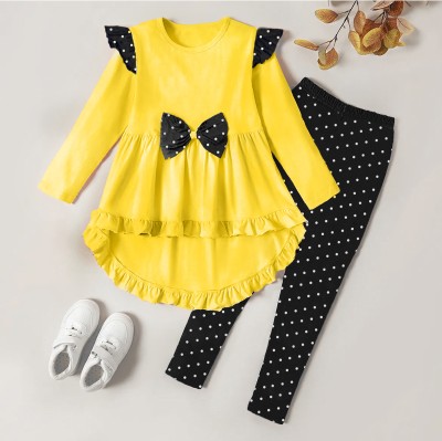 HIKUJ Baby Girls Party(Festive) Dress Trouser(Yellow Black)