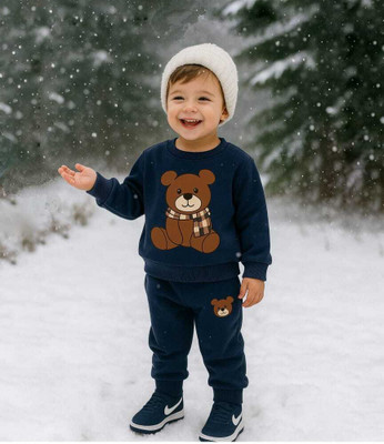 Blary FASHION PLANET Baby Boys & Baby Girls Casual Sweatshirt Track Pants(NAVY BLUE)