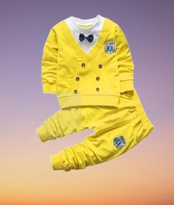 Jhymrod Baby Boys & Baby Girls Casual Waistcoat Pant(yellow)