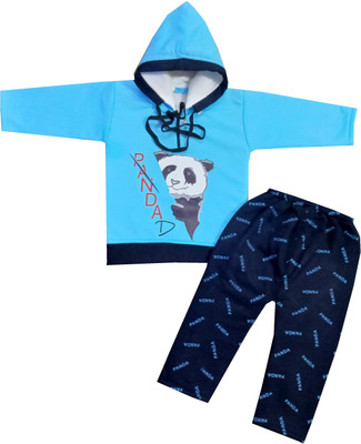 Shreesai Baby Boys & Baby Girls Casual T-shirt Pyjama(blUE)