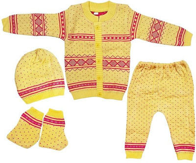 Jugoba Baby Boys & Baby Girls Casual Sweater Pant(Yellow)