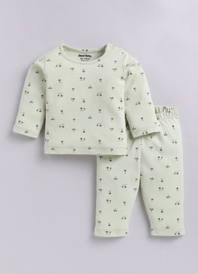 Smart Baby Baby Boys Casual T-shirt Pant(Green)