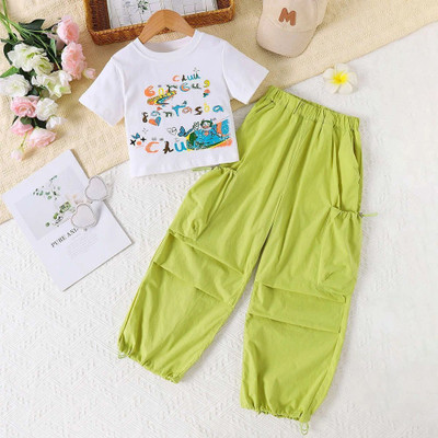 PORPY Girls Party(Festive) Trouser T-shirt(Perrot)