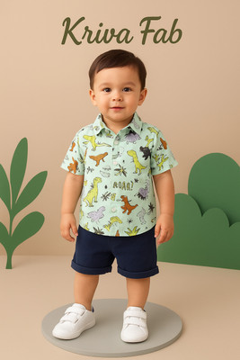 morecollection Boys Casual Shirt Shorts(Multicolor 14)