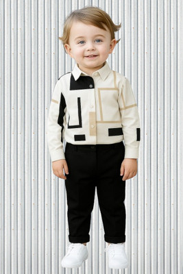 Riyanshi Trending Baby Boys Casual Shirt Pant(Multicolor)