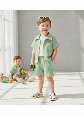funky Baby Boys & Baby Girls Casual Shirt Shorts(PISTA)