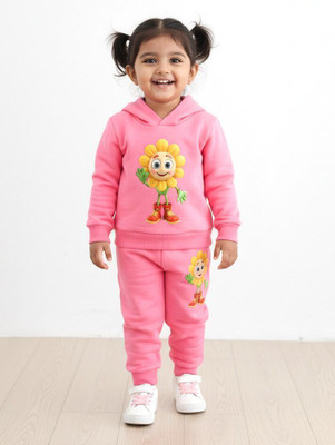 HouseOfCommon Boys & Girls Casual Sweatshirt Pant(Pink)