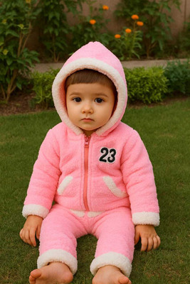 AARVI Baby Boys & Baby Girls Casual Sweater Sweater(PINK)