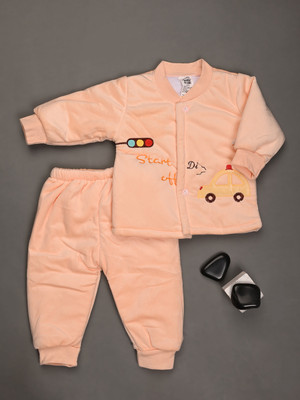 V-MART Baby Boys & Baby Girls Casual T-shirt Shorts(Pink)