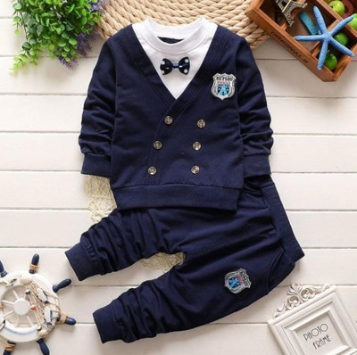 Jhymrod Baby Boys & Baby Girls Casual Waistcoat Pant(Navy blue)