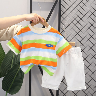 Googogaaga Baby Boys Casual T-shirt Shorts(Multicolor)
