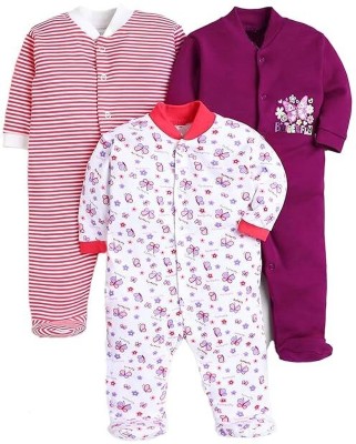 EIO Baby Boys & Baby Girls Casual Romper Sleepsuit, Jumpsuit(Rani Rose)