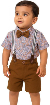 HV CREATION COLLECTION Boys Party(Festive) Shirt Shorts(Multi)