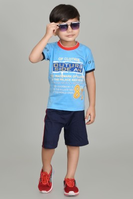 AWA KIDS FASHION Boys Casual T-shirt Shorts(AKASI)