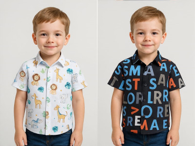 JMK Baby Boys Printed Casual Multicolor Shirt(Pack of 2)