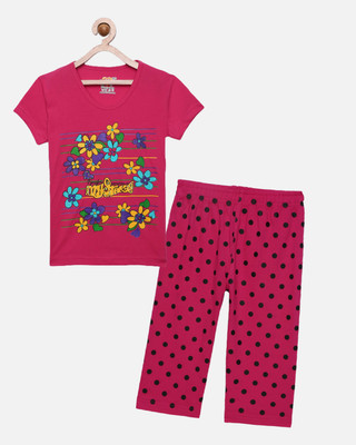 SINI MINI Girls Casual Pyjama Sleepsuit(RPK)