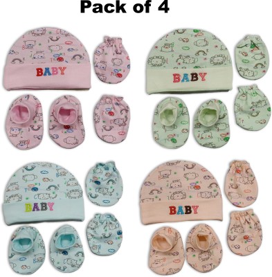 Synlark Baby Boys & Baby Girls Casual Mitten Cap, Gloves, Mitten(Multicolor)