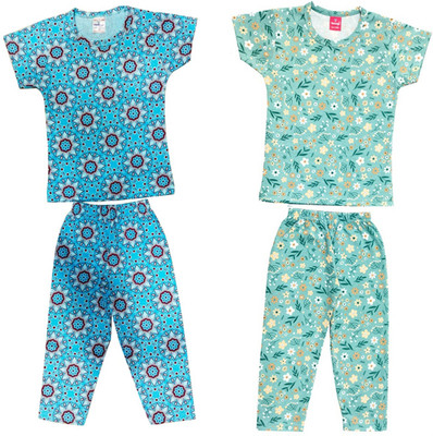 HouseOfCommon Girls Casual Top Pant(COMBO5)