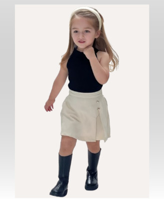MENVVY TREND Baby Girls Party(Festive) Top Shorts(BLACK)