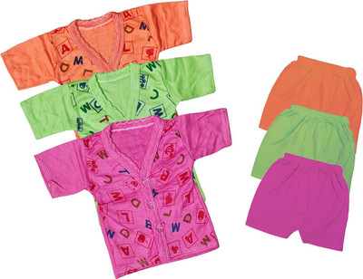 ReshmaaEnter Baby Boys & Baby Girls Casual T-shirt Shorts(D-1-4-6)