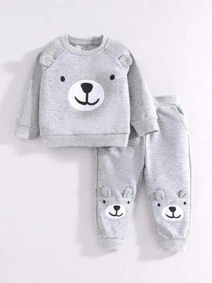ARY Baby Boys & Baby Girls Casual Sweatshirt Track Pants(grey)