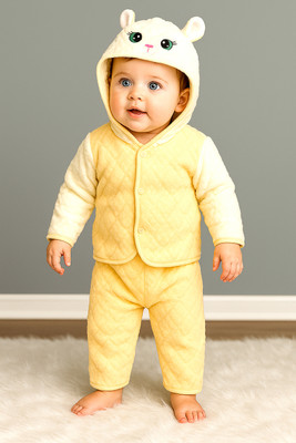 Fly Step Baby Boys & Baby Girls Casual Dress Dress(Yellow)