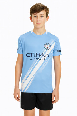 DOSTITCH Boys & Girls Casual T-shirt Shorts(Blue)