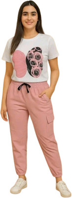 shyam enterprises Girls Steffi Love Casual T-shirt Pyjama(pink)