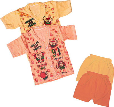 ReshmaaEnter Baby Boys & Baby Girls Casual T-shirt Shorts(E-3-5)