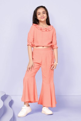 Fashion Dream Girls Party(Festive) Top Trouser(PEACH)