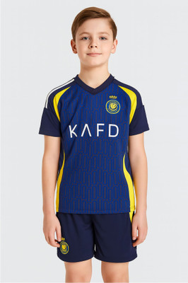 BUGOAT Boys & Girls Casual T-shirt Shorts(Blue)