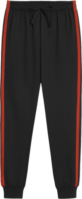 DELGAN Track Pant For Boys(Black, Pack of 1)