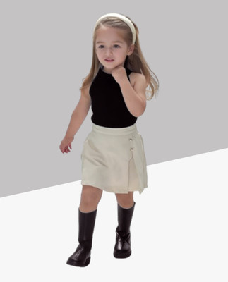MENVVY Baby Girls Party(Festive) Top Shorts(BLACK)