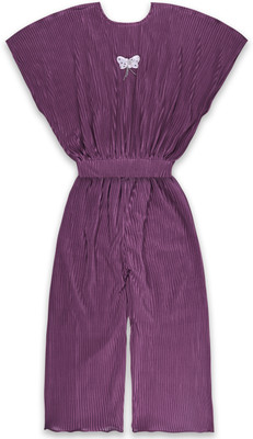 Wishkaro Boys & Girls Casual Top Pant(Purple)