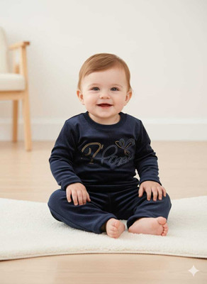 kanakya Baby Boys & Baby Girls Casual Sweatshirt Track Pants(blue)