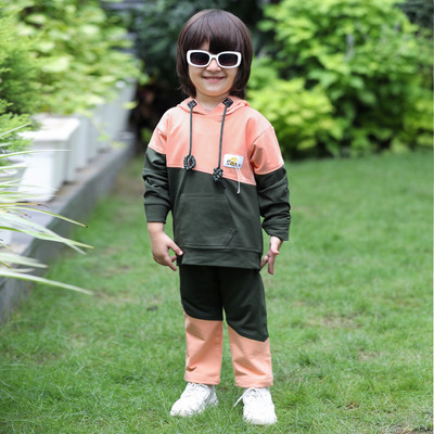 MashUp Boys Casual T-shirt Pant(Orange)