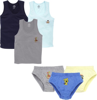 SAVAGE Baby Boys Casual Brief Vest(Multicolor)