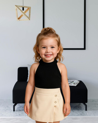 Dressto Girls Party(Festive) Top Shorts(BLACK)