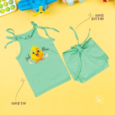 Doe an Joey Baby Boys Angry Birds Casual Top Shorts(Yellow)