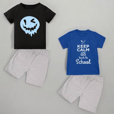 KIDDY STAR Boys Casual T-shirt Shorts(BK-32,BE-5)