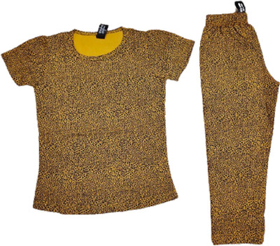 AKALYATEX Baby Girls Casual Top Pant(MUSTARD)