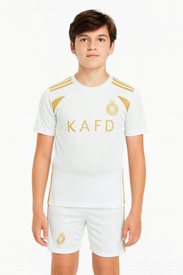 Ryze Boys & Girls Casual T-shirt Shorts(White)