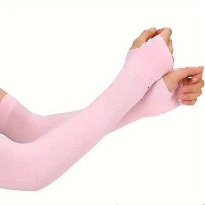 INFISPACE Cotton Arm Sleeve For Boys & Girls(Free, Pink)