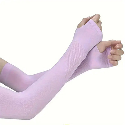 INFISPACE Cotton Arm Sleeve For Boys & Girls(Free, Purple)